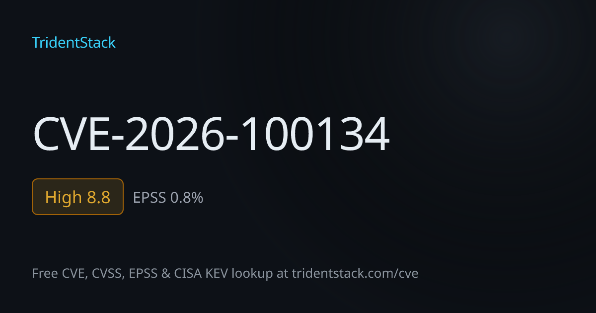 CVE-2026-100134 - High | TridentStack